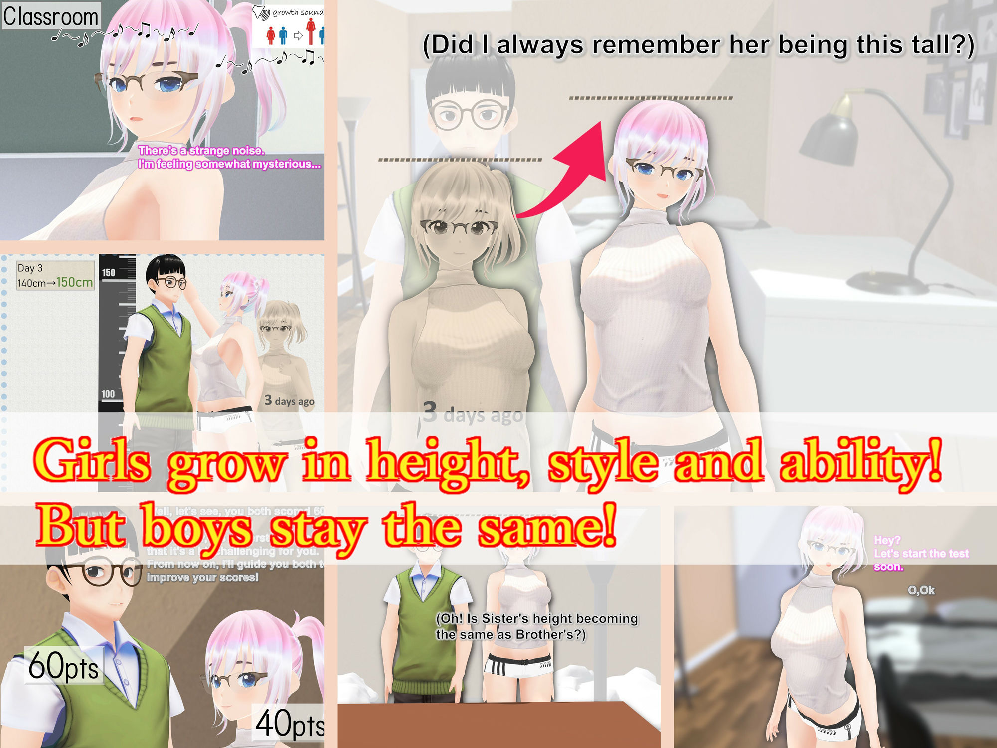Outgrowing only girls， Overtake boys， Growth sound. Home tutor Arc_1
