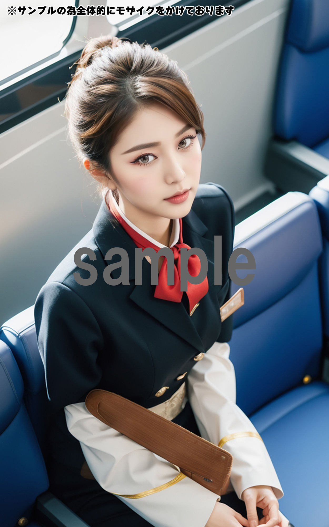 【全424枚】 「客室乗務員」 ケツアナ航空 -キャビンアテンダントの制服姿と裏事情- -AIで描く究極の美女達-_6