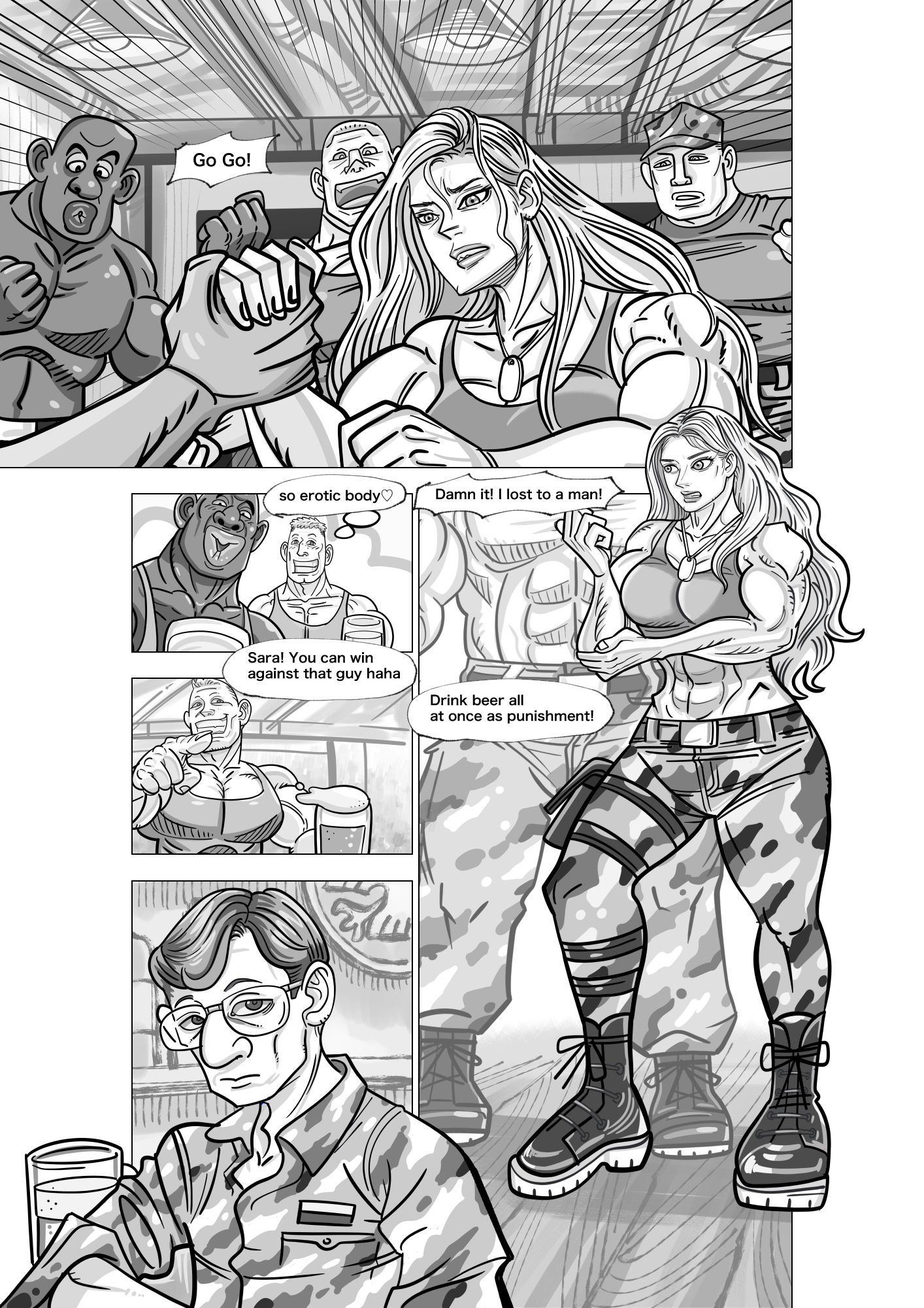 A comic where a female soldier is controlled as she pleases with a remote control 12 pages._1