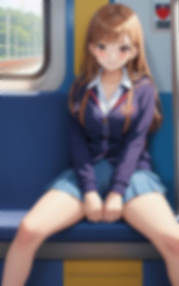 えろい彼女と初デート〜電車妄想編_4
